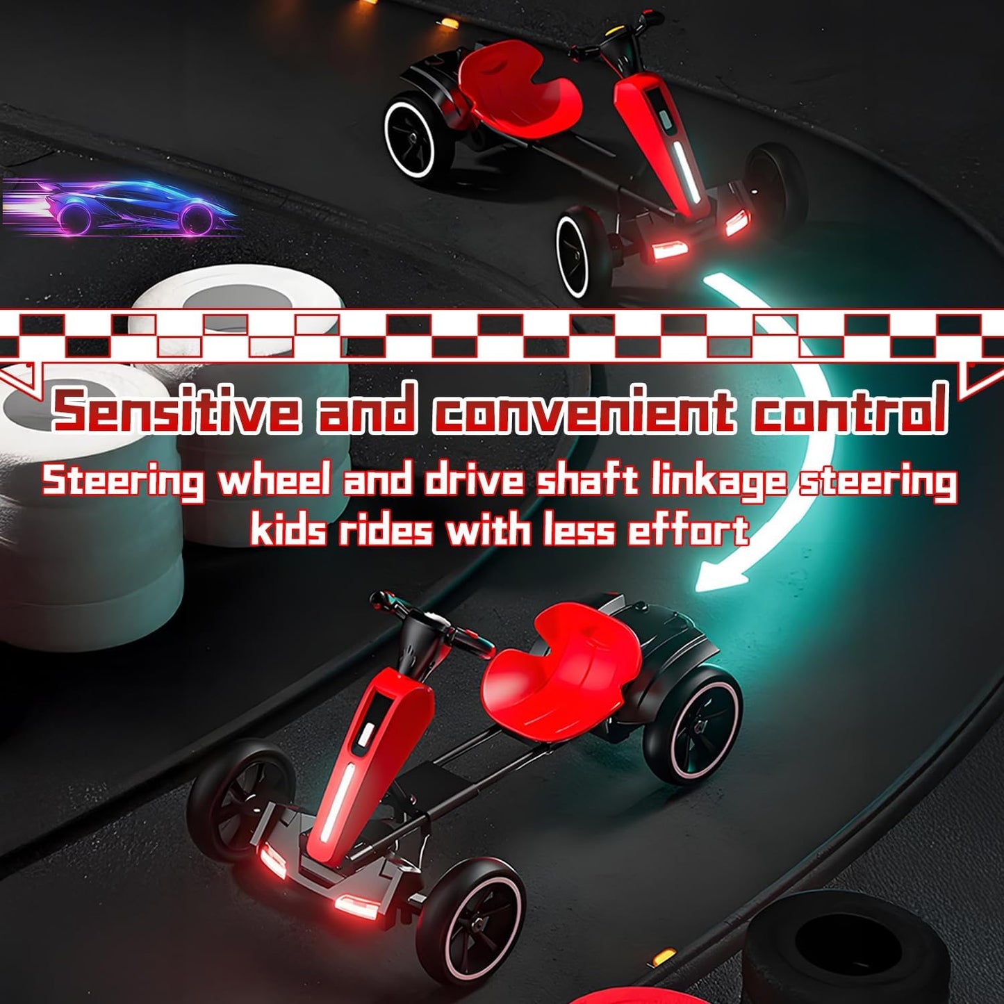 My Kart® - 6V Foldable Electric Go Kart for Kids