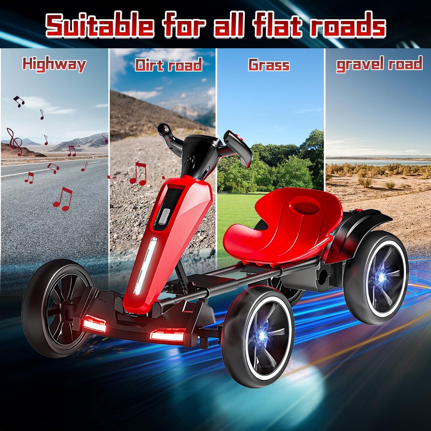My Kart® - 6V Foldable Electric Go Kart for Kids