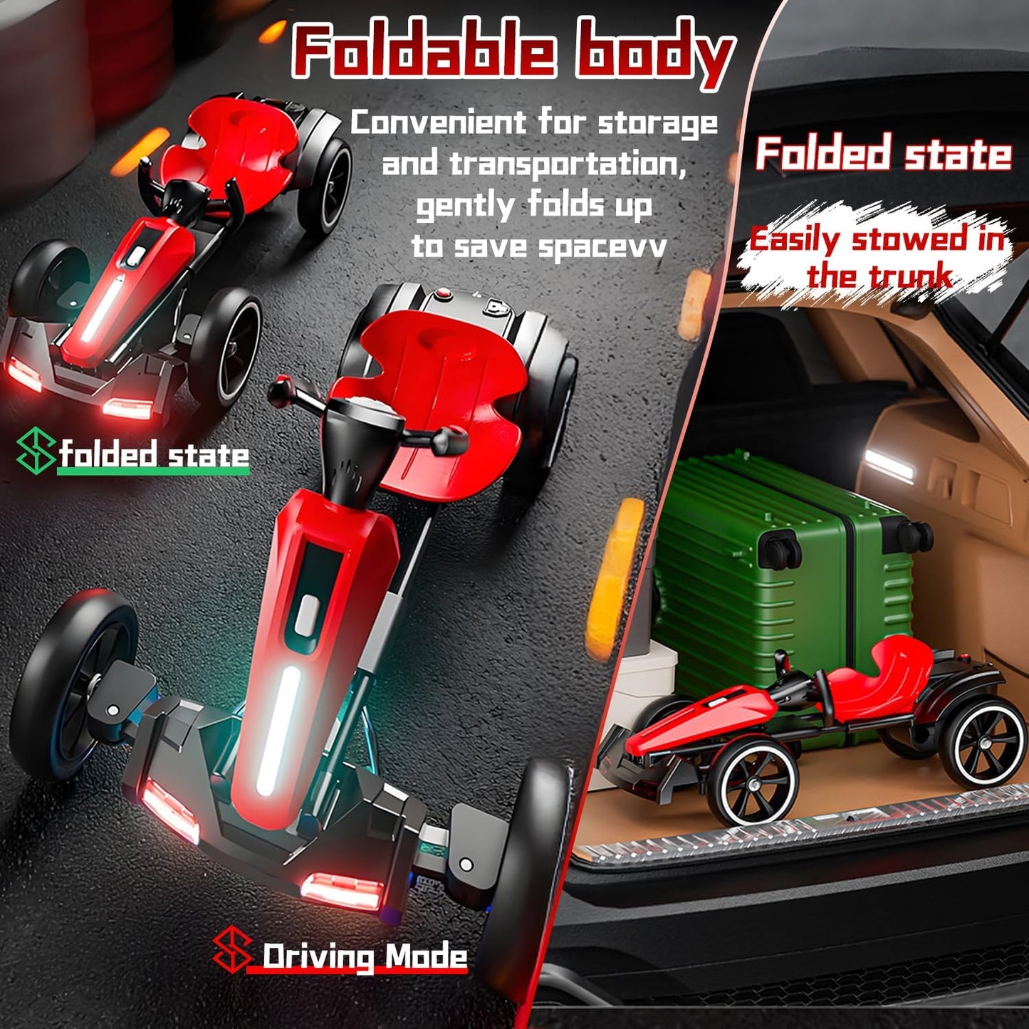 My Kart® - 6V Foldable Electric Go Kart for Kids