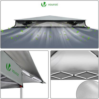 Green Lux® - 3.6m x 3.6m Pop Up Gazebo with Mesh Sides