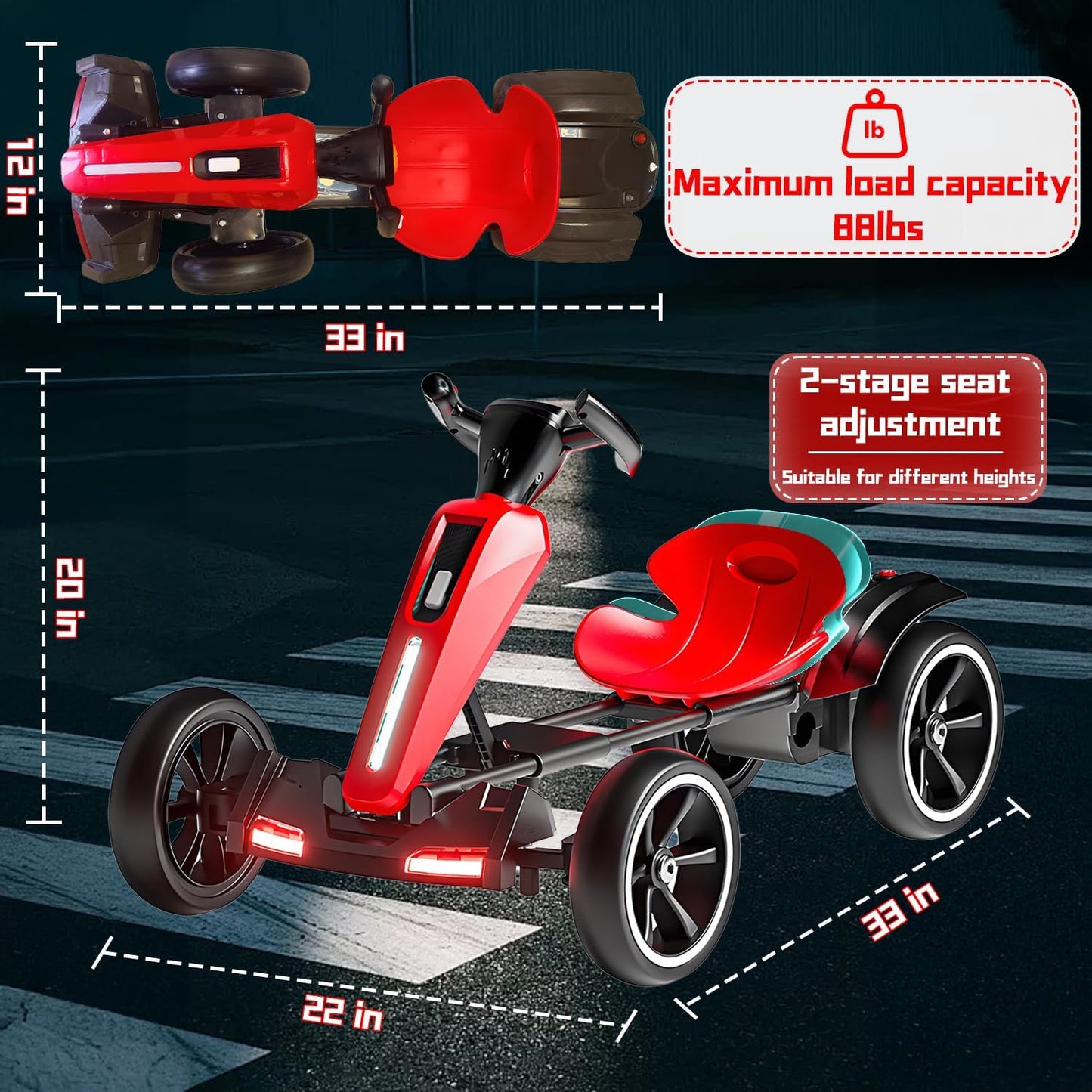 My Kart® - 6V Foldable Electric Go Kart for Kids