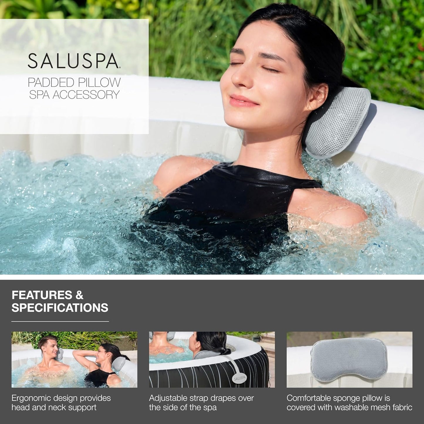 GO SPA® Coleman - Hot Tub with LED Mood Lighting & Bubble Jet Massage
