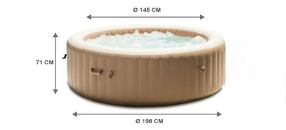GO SPA® Coleman - Hot Tub with LED Mood Lighting & Bubble Jet Massage